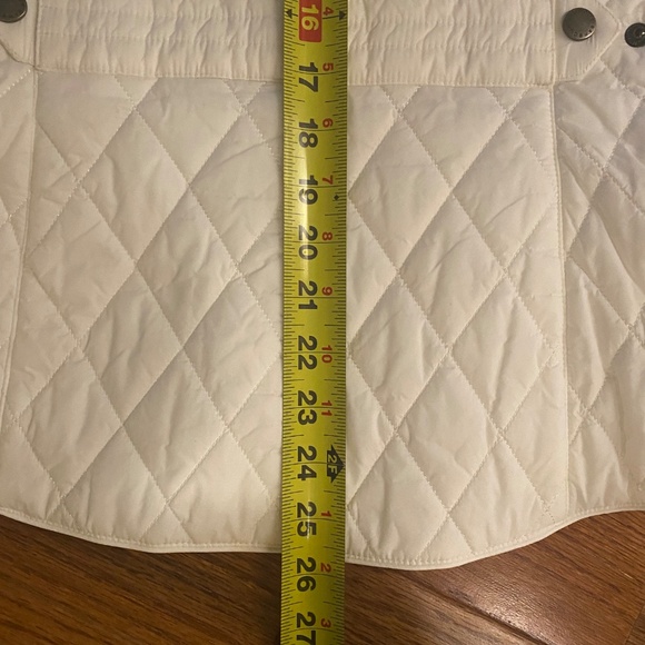 BARBOUR CALARY QUILTED WHITE VEST- (NWOT) - Picture 8 of 10